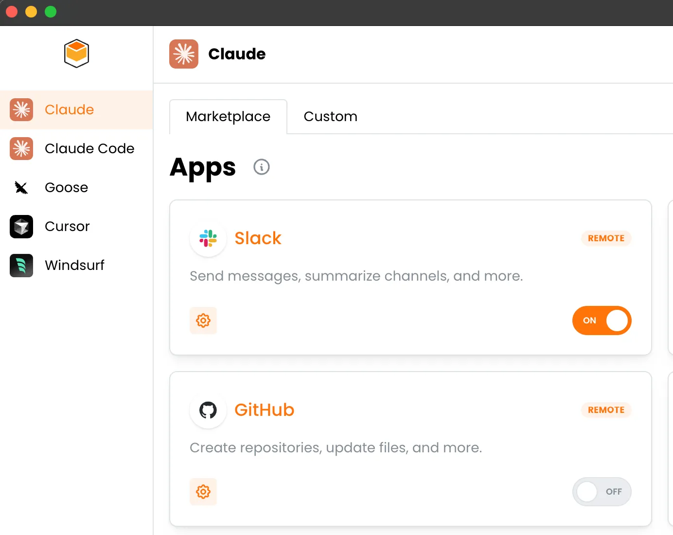 Toolbase mobile application showing tools